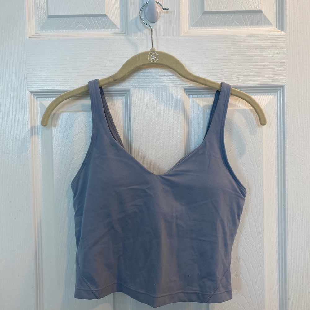 lululemon blue grey align tank top